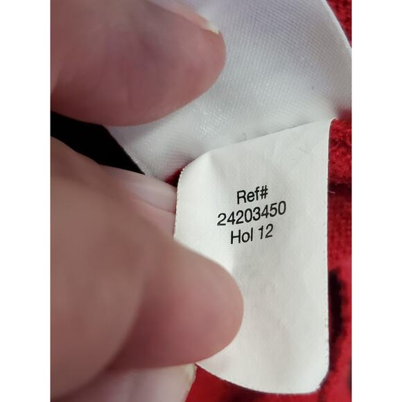 Eddie Bauer Christine Long Sleeve Womens Cardigan Sweater Red Size LG - Picture 10 of 12